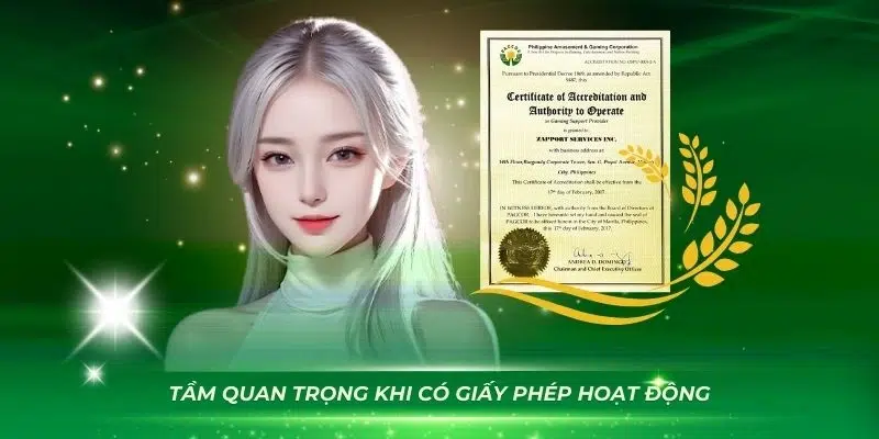 Giấy phép hoạt động - Chìa khoá cho trải nghiệm hoàn hảo